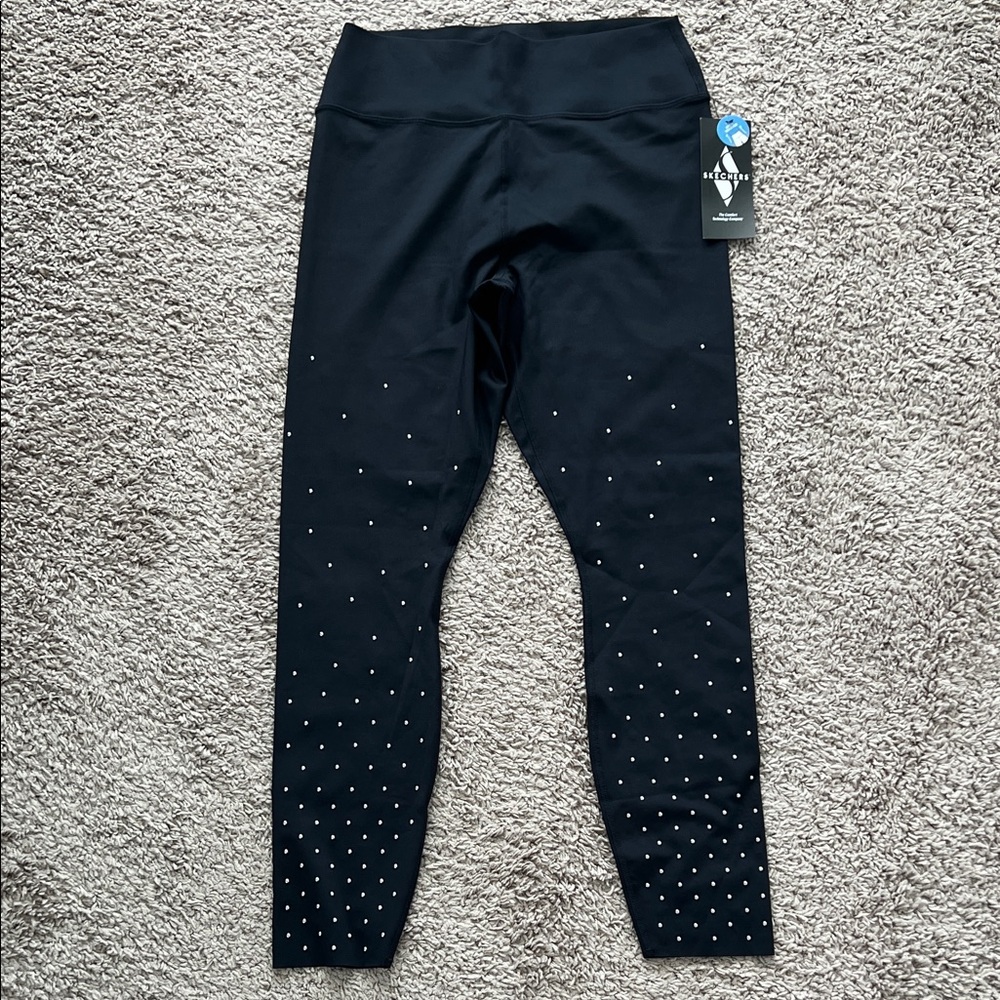 Sketchers Black Studded High Waisted Leggings